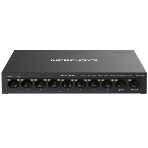 Mercusys MS110CMP Network Switch PoE Support Black Mercusys MS110CMP Network Switch PoE Support Black
