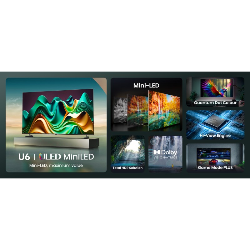 Hisense 75U6NQ TV 190.5 cm (75 Hisense 75U6NQ TV 190.5 cm (75