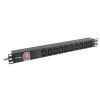 LANBERG PDU RACK POWER STRIP (1U,10A,7X IEC C13,2M)