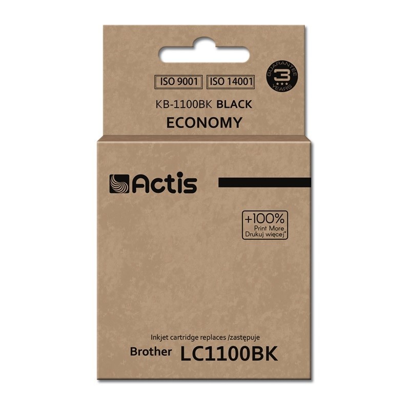 Actis KB-1100Bk Ink Cartridge (replacement for Brother LC1100BK/980BK; Standard; 28 ml; black)