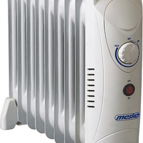 Mesko Home MS7805 Indoor White 1000 W Oil electric space heater
