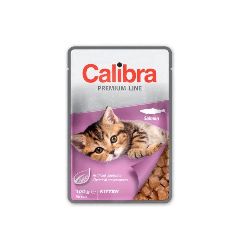 CALIBRA Cat Premium Kitten Salmon - wet cat food - 100g CALIBRA Cat Premium Kitten Salmon - wet cat food - 100g