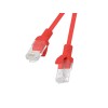 PATCHCORD KAT.6 UTP 1.5M CZERWONY FLUKE PASSED LANBERG 10-PACK