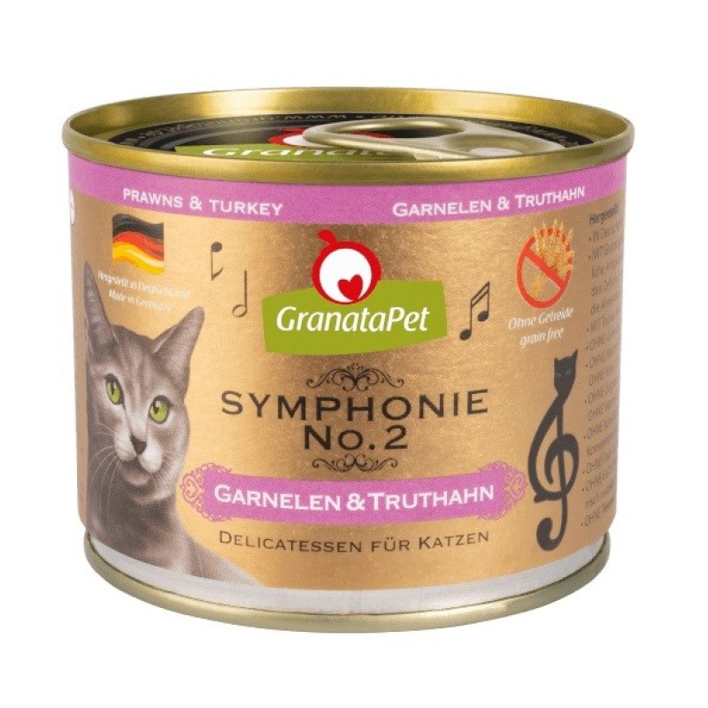GRANATAPET Symphonie  No.2 Prawns and turkey - wet cat food - 200g GRANATAPET Symphonie  No.2 Prawns and turkey - wet cat food - 200g