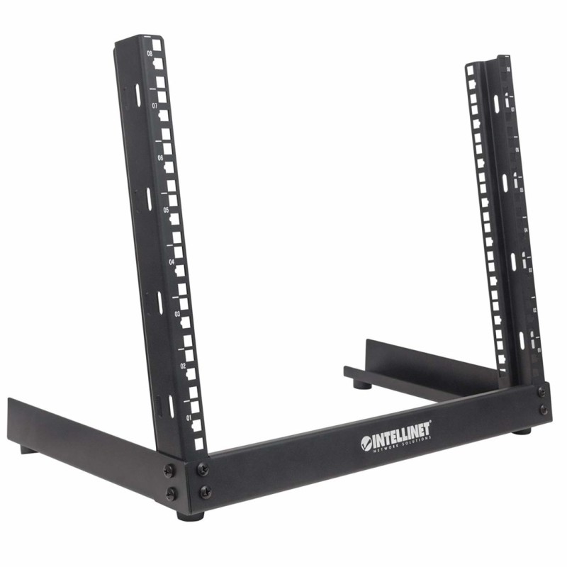 Intellinet Network Rack, Open Frame (Desktop), 8U, Usable Width 465mm, Black, Flatpack, 19 Intellinet Network Rack, Open Frame (Desktop), 8U, Usable Width 465mm, Black, Flatpack, 19