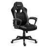 Huzaro FORCE 2.5 GREY MESH Gaming armchair Mesh seat Black, Grey