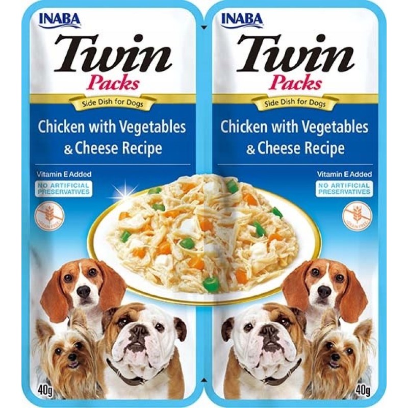 INABA Dog Twin Kurczak Warzywa 2x40g INABA Dog Twin Kurczak Warzywa 2x40g