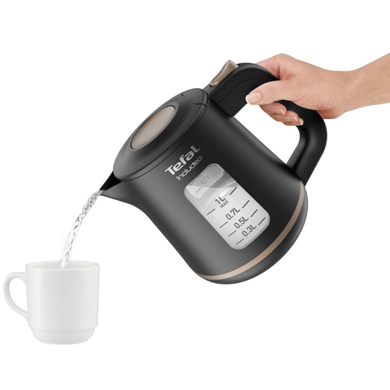 Tefal Includeo KI5338 electric kettle 1 L 2400 W Black Tefal Includeo KI5338 electric kettle 1 L 2400 W Black