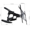 Techly 40-80 Ultra Slim Full Motion LCD TV Wall Mount Bracket Black Techly 40-80 Ultra Slim Full Motion LCD TV Wall Mount Bracket Black