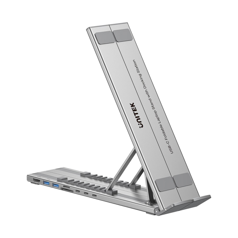 UNITEK FOLDABLE LAPTOP STAND WITH DOCKING STATION UNITEK FOLDABLE LAPTOP STAND WITH DOCKING STATION