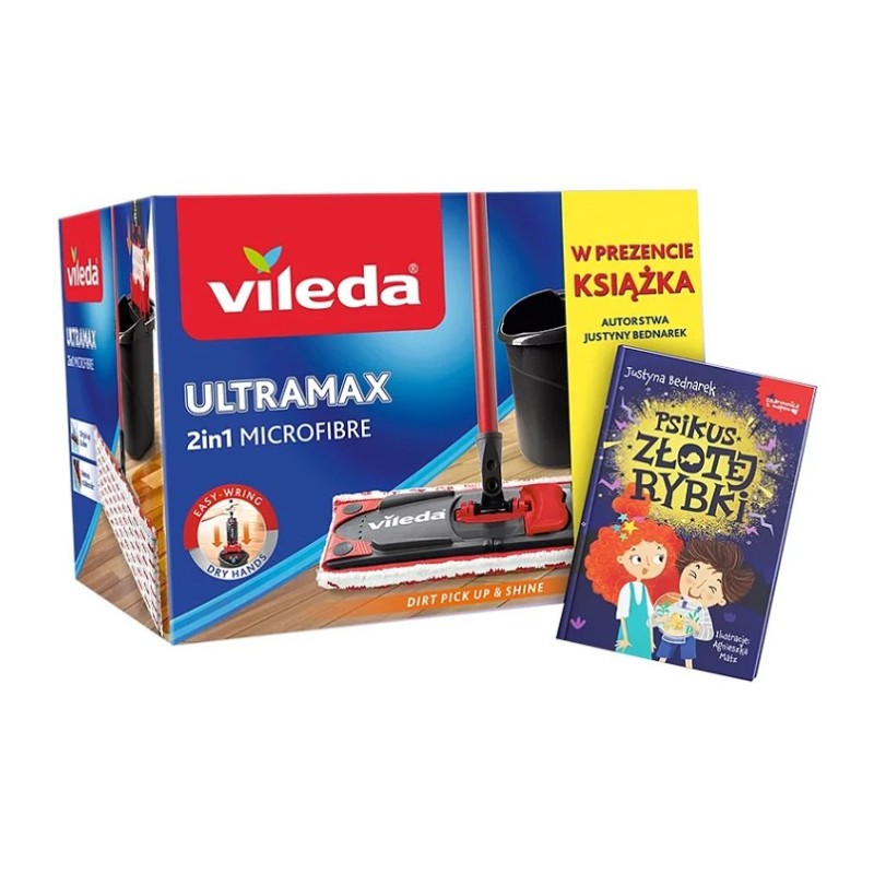 Vileda Ultramax BOX mop and bucket + children's book Vileda Ultramax BOX mop and bucket + children's book