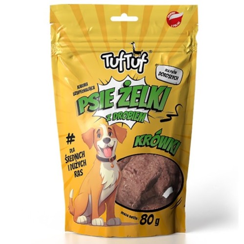 TUF TUF Psie żelki - poultry fudge - dog treat - 80g TUF TUF Psie żelki - poultry fudge - dog treat - 80g