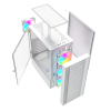 Gembird Fornax 4000W ARGB gaming ATX computer case, Midi Tower, backlight, White Gembird Fornax 4000W ARGB gaming ATX computer case, Midi Tower, backlight, White