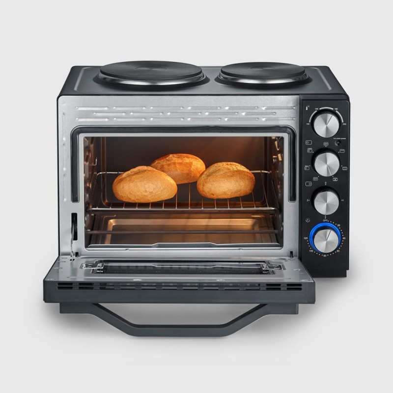 SEVERIN MINI OVEN WITH COOKING PLATES, 30 L TO2074 SEVERIN MINI OVEN WITH COOKING PLATES, 30 L TO2074