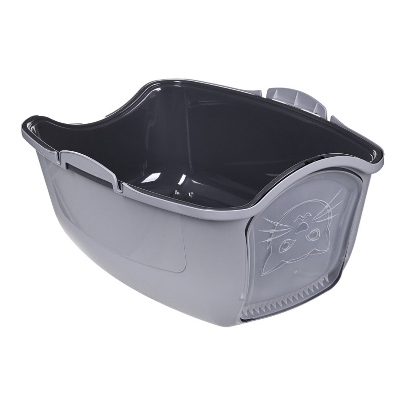DIAMENTIQ BAYA light grey/dark grey - cat litter box - 55,5 x 40 x 38,7 cm DIAMENTIQ BAYA light grey/dark grey - cat litter box - 55,5 x 40 x 38,7 cm