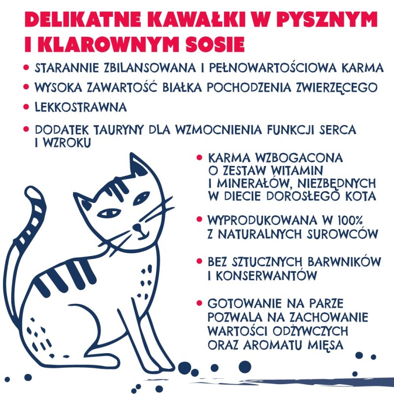 TEO Rich in beef - wet cat food - 850g