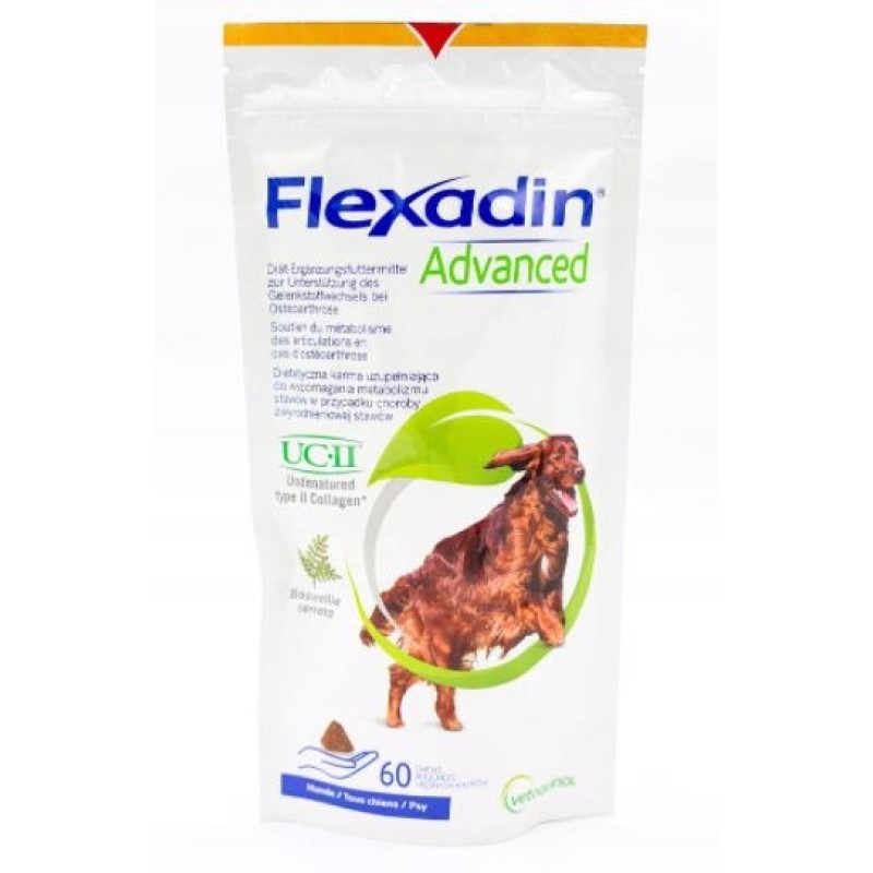 Vetoquinol Flexadin Advanced- snacks for dogs- 60 tablets Vetoquinol Flexadin Advanced- snacks for dogs- 60 tablets