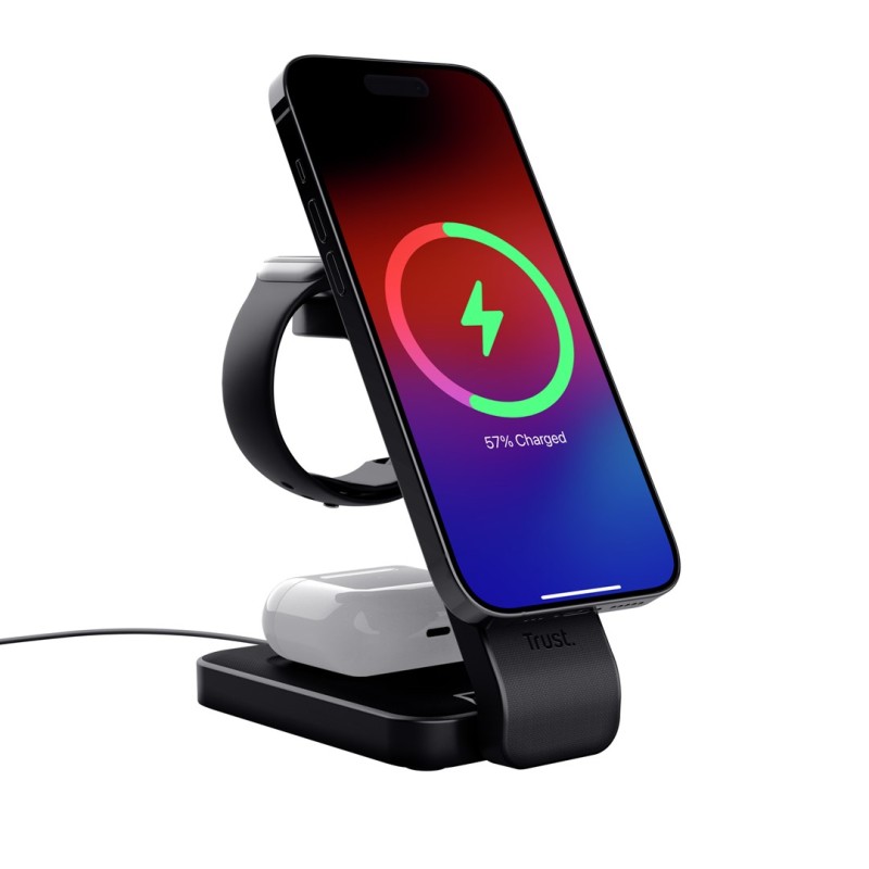 Trust Viro Headphones, Headset, Smartphone, Smartwatch Black USB Wireless charging Trust Viro Headphones, Headset, Smartphone, Smartwatch Black USB Wireless charging