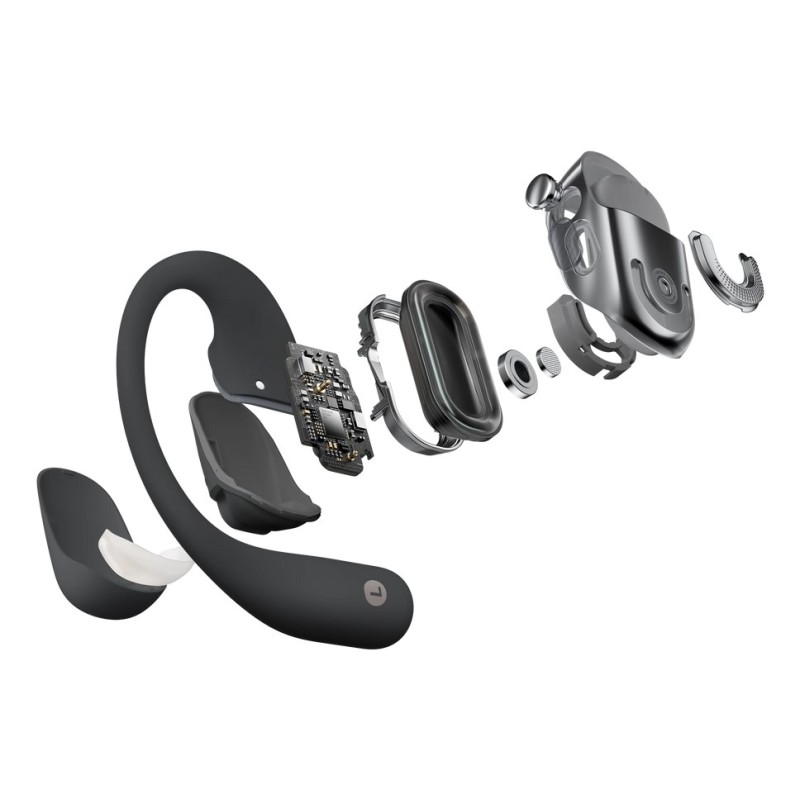 SHOKZ OpenFit 2 Headphones Wireless Ear-hook Calls/Music/Sport/Everyday Black