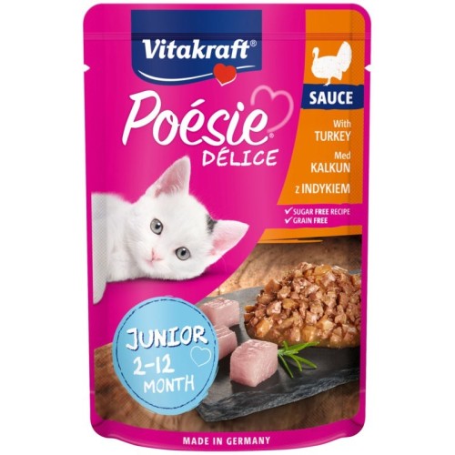 VITAKRAFT POESIE DELICE JUNIOR turkey - wet cat food - 85 g VITAKRAFT POESIE DELICE JUNIOR turkey - wet cat food - 85 g