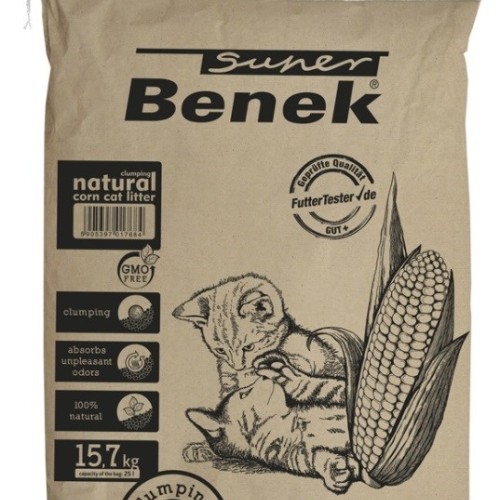 Certech Super Benek Corn Cat - Corn Cat Litter Clumping 25 l