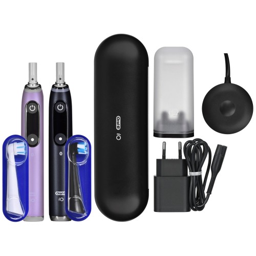 BRAUN ORAL-B ELECTRIC TOOTHBRUSH IO 9N SET DUO BLACK ONYX & ROSE QUARTZ BRAUN ORAL-B ELECTRIC TOOTHBRUSH IO 9N SET DUO BLACK ONYX & ROSE QUARTZ