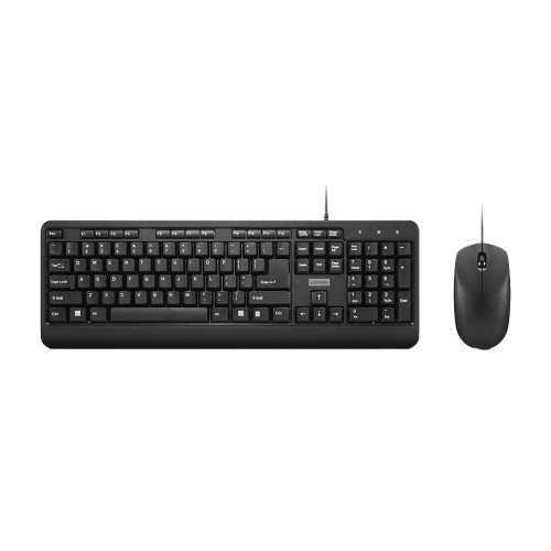 Lenovo 160 keyboard Mouse included Home/Office USB US English Black