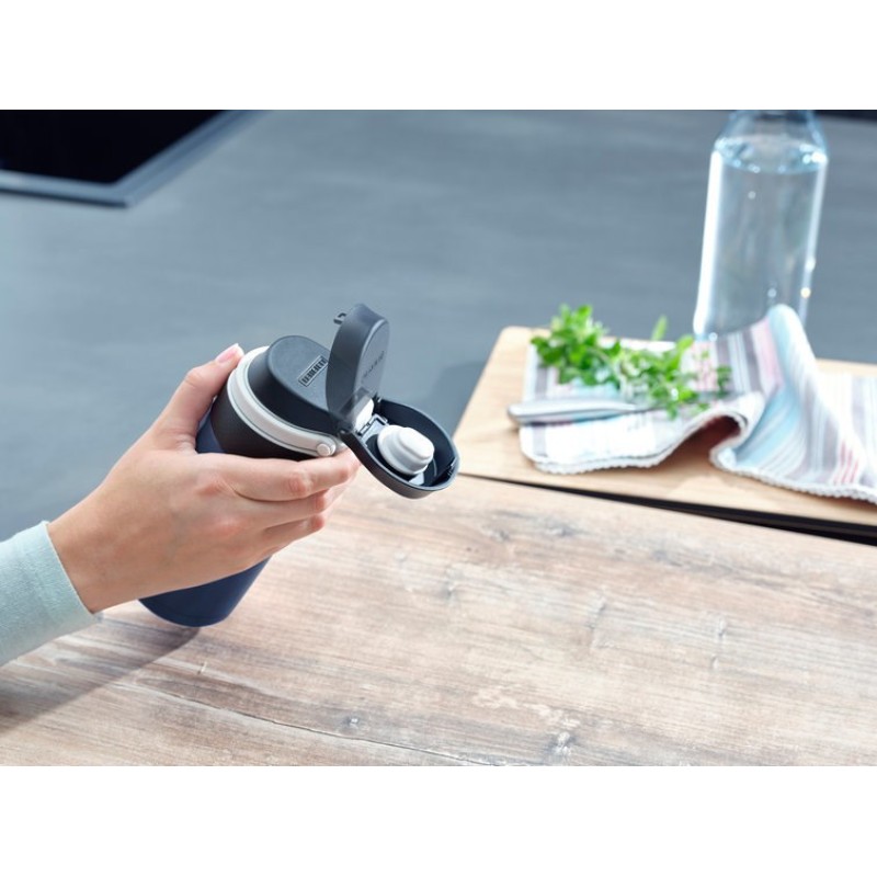 Leifheit 03247 travel mug 350 ml Black, Blue Stainless steel Leifheit 03247 travel mug 350 ml Black, Blue Stainless steel