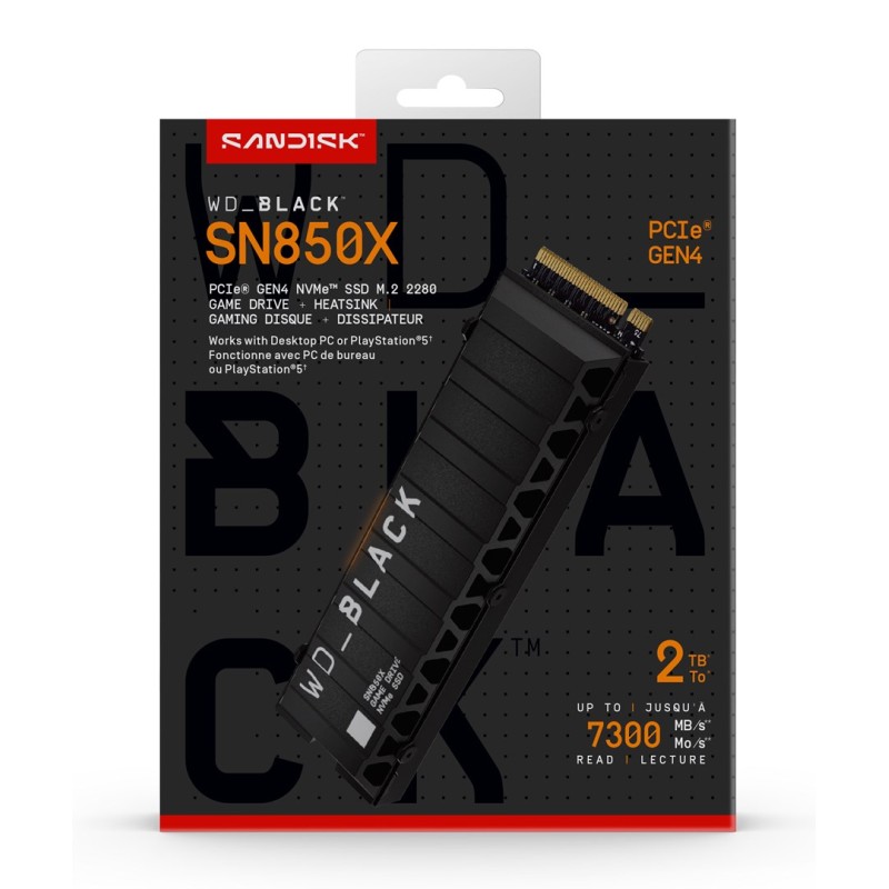 Western Digital Black SN850X 2 TB M.2 PCI Express 4.0 NVMe Western Digital Black SN850X 2 TB M.2 PCI Express 4.0 NVMe