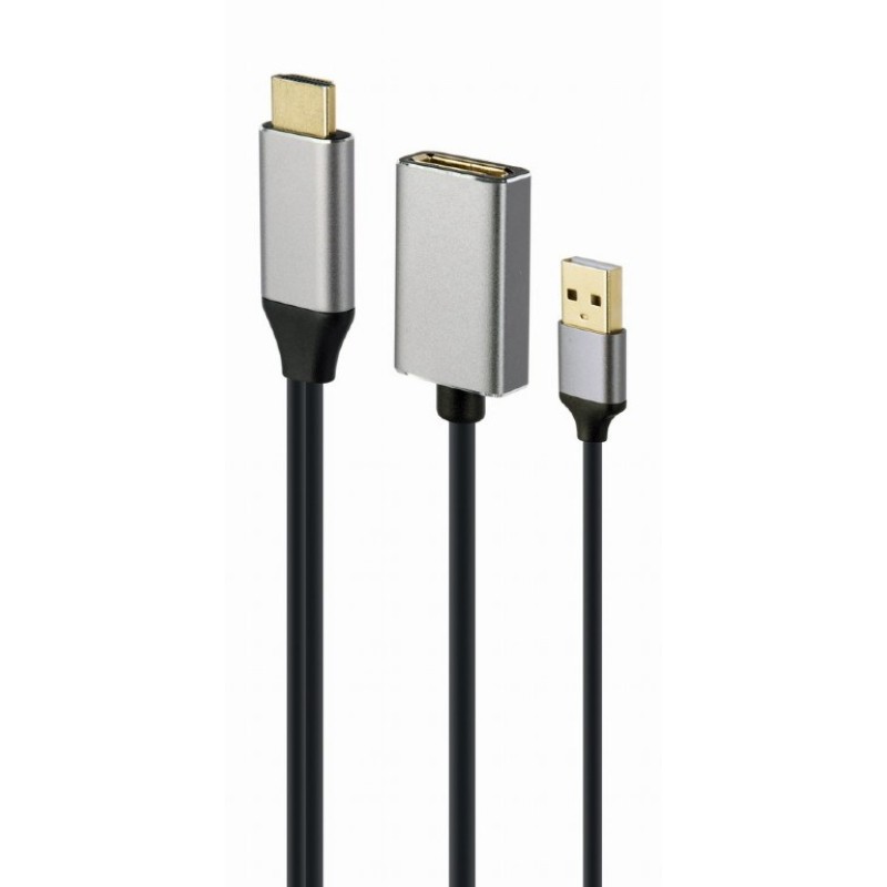 Gembird A-HDMIM-DPF-02 video cable adapter 0.1 m HDMI Type A (Standard) DisplayPort Black Gembird A-HDMIM-DPF-02 video cable adapter 0.1 m HDMI Type A (Standard) DisplayPort Black