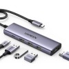 Ugreen 15596 laptop dock/port replicator Wired USB 3.2 Gen 1 (3.1 Gen 1) Type-A + Type-C Aluminium