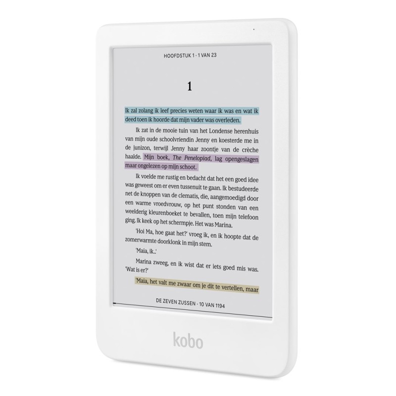 Kobo Clara Colour e-book reader Touchscreen 16 GB Wi-Fi White Kobo Clara Colour e-book reader Touchscreen 16 GB Wi-Fi White