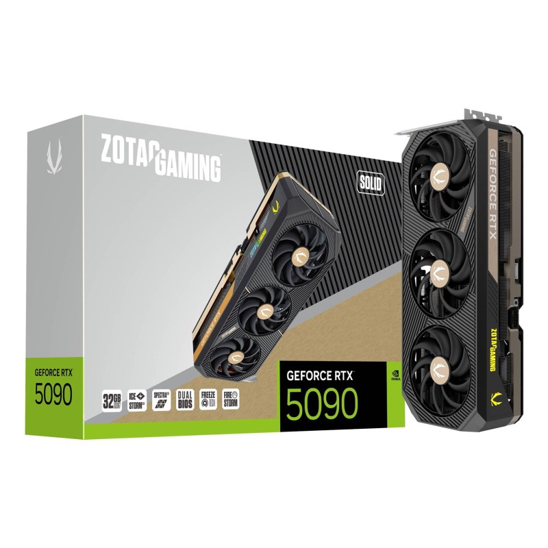 Zotac GAMING GeForce RTX 5090 SOLID NVIDIA 32 GB GDDR7 Zotac GAMING GeForce RTX 5090 SOLID NVIDIA 32 GB GDDR7