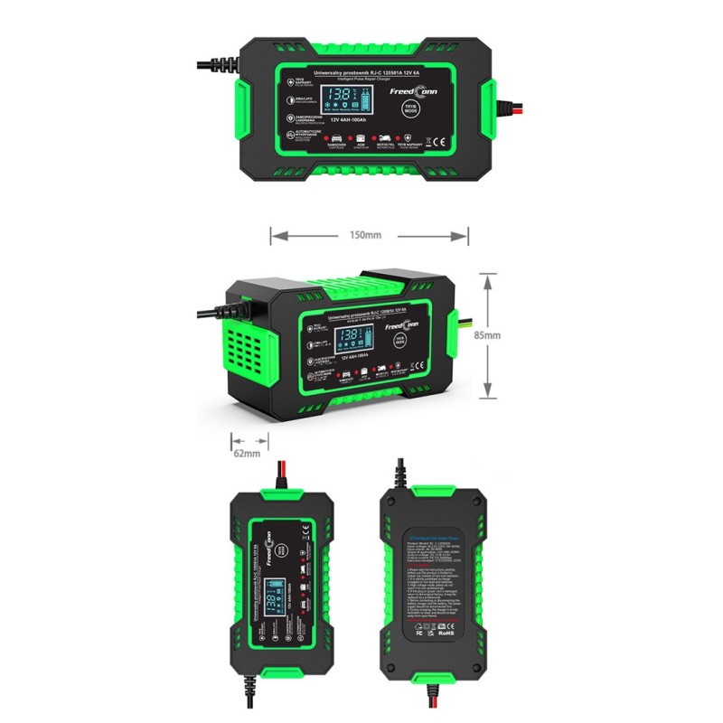 RJ Tianye RJ-C 120501A 12V, 6A battery charger