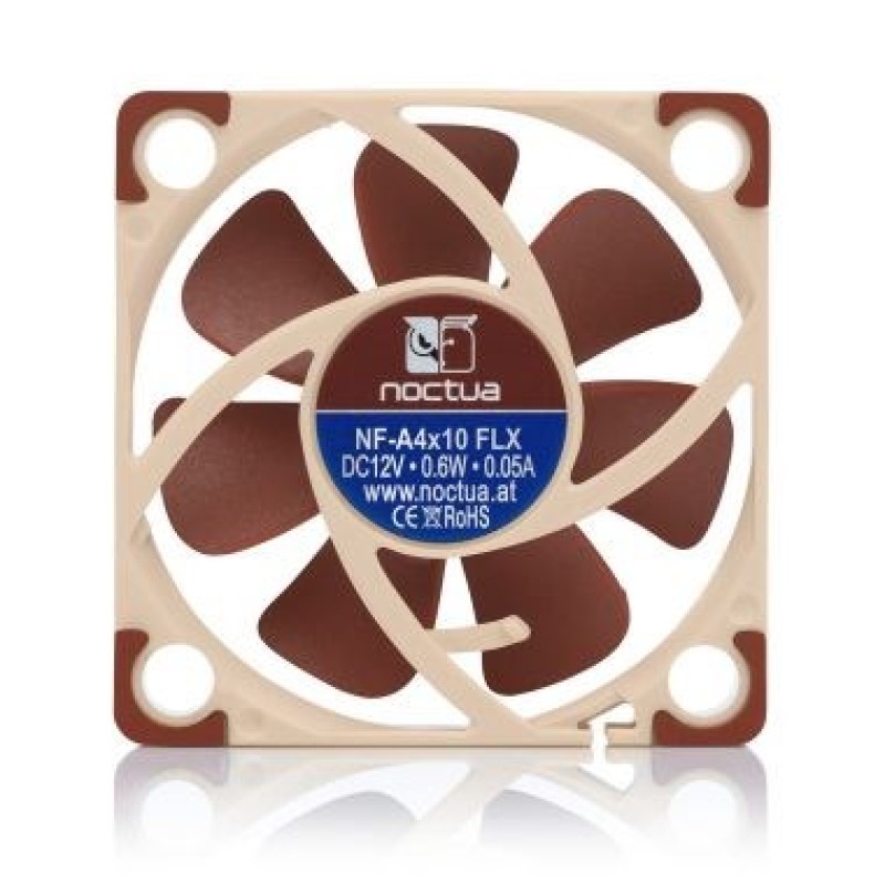 Noctua NOC-NF-A4X10-FLX computer cooling component Computer case Fan 4 cm Beige, Brown 1 pc(s) Noctua NOC-NF-A4X10-FLX computer cooling component Computer case Fan 4 cm Beige, Brown 1 pc(s)