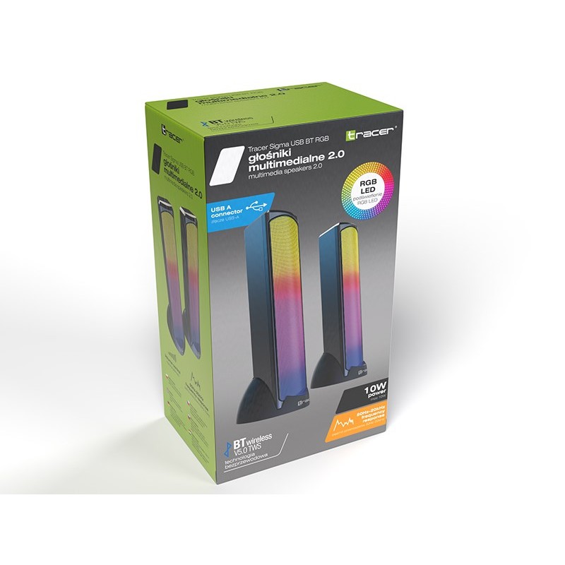 Tracer Orlando 2.0 Sigma USB Bluetooth RGB 10 W Tracer Orlando 2.0 Sigma USB Bluetooth RGB 10 W