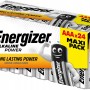 ENERGIZER BATTERIES ALKALINE POWER AAA LR03 MAXI PACK 24 PIECES NEW