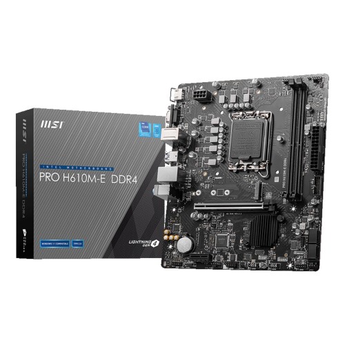 MSI PRO H610M-E DDR4 motherboard Intel H610 LGA 1700 micro ATX