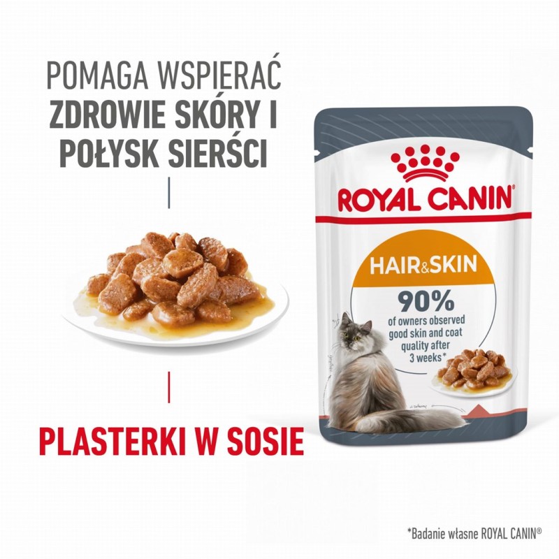 ROYAL CANIN Intense Beauty Wet cat food Chunks in sauce 12x85 g