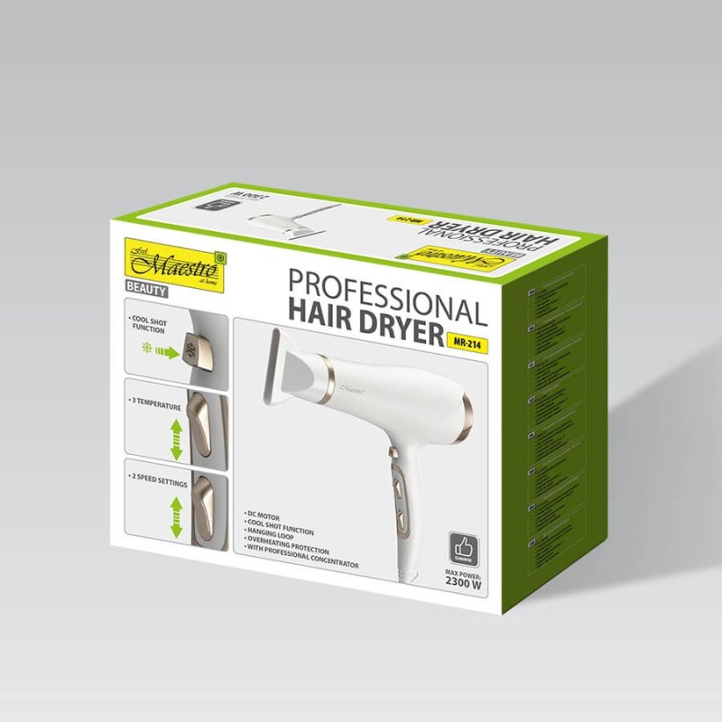 Hair dryer 2300W MAESTRO MR-214 Hair dryer 2300W MAESTRO MR-214