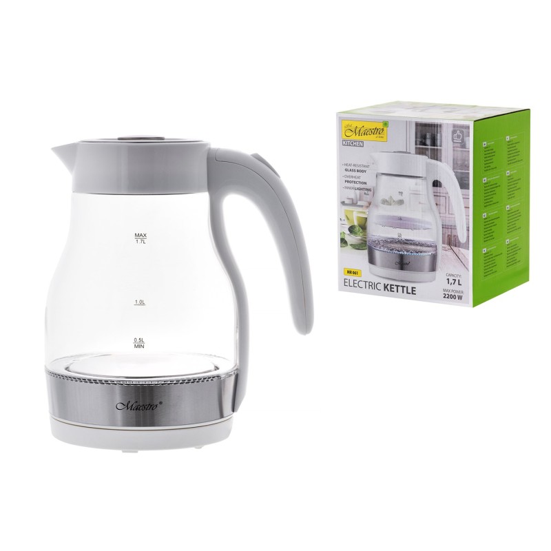 ELECTRIC KETTLE MAESTRO MR-061 WHITE ELECTRIC KETTLE MAESTRO MR-061 WHITE