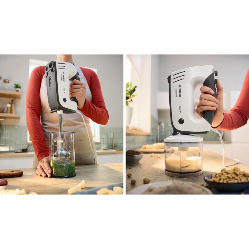 Bosch MFQ37490 mixer Hand mixer 750 W Grey, White