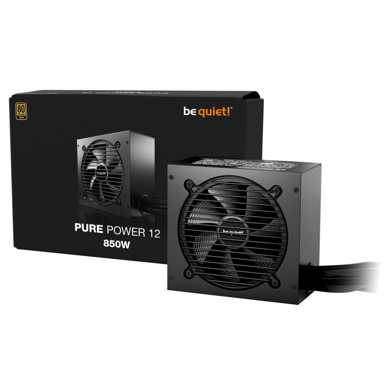 be quiet! PURE POWER 12 850W power supply unit 20+4 pin ATX ATX Black be quiet! PURE POWER 12 850W power supply unit 20+4 pin ATX ATX Black