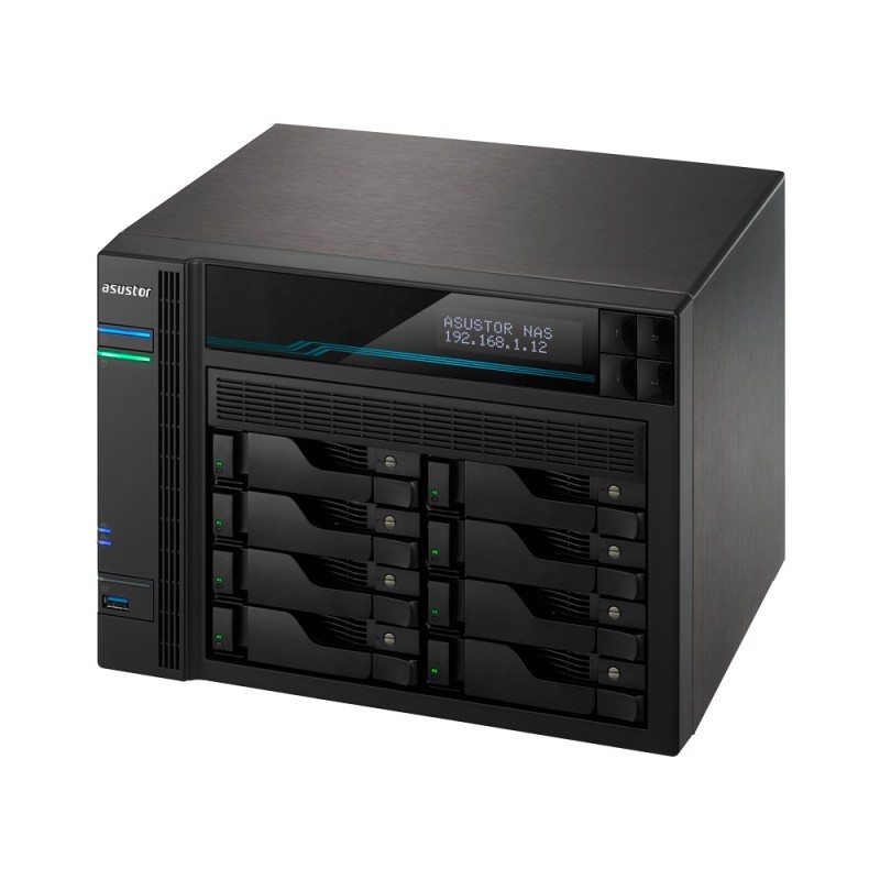 Asustor Lockerstor 10 AS6510T NAS Tower Intel Atom® C3538 8 GB DDR4 0 TB ADM Black Asustor Lockerstor 10 AS6510T NAS Tower Intel Atom® C3538 8 GB DDR4 0 TB ADM Black
