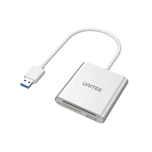 UNITEK Y-9313 card reader USB 3.2 Gen 1 (3.1 Gen 1) Silver UNITEK Y-9313 card reader USB 3.2 Gen 1 (3.1 Gen 1) Silver