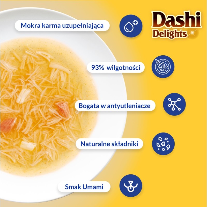 INABA CAT Dashi Delights Silky Broth Chicken with Tuna - treat for cats - 40g INABA CAT Dashi Delights Silky Broth Chicken with Tuna - treat for cats - 40g