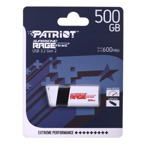PATRIOT RAGE PRIME 600 MB/S 512GB USB 3.2 8K IOPS PATRIOT RAGE PRIME 600 MB/S 512GB USB 3.2 8K IOPS