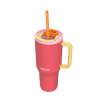 Thermal mug with telescopic straw Kambukka Rio Tumbler 950ml Pink Papaya Thermal mug with telescopic straw Kambukka Rio Tumbler 950ml Pink Papaya