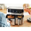 Tefal Dual Easy Fry & Grill EY905D Double 8.3 L Stand-alone 2700 W Hot air fryer Stainless steel Tefal Dual Easy Fry & Grill EY905D Double 8.3 L Stand-alone 2700 W Hot air fryer Stainless steel