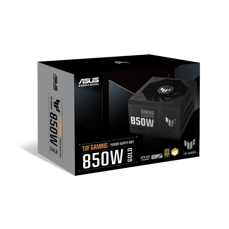 ASUS TUF Gaming 850W Gold power supply unit 24-pin ATX ATX Black ASUS TUF Gaming 850W Gold power supply unit 24-pin ATX ATX Black